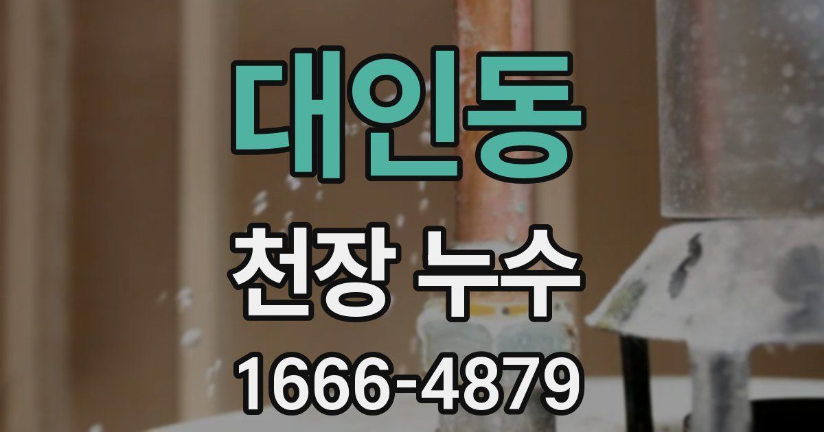 대인동 천장 누수