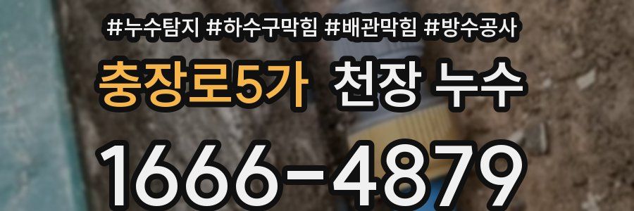 충장로5가 천장 누수