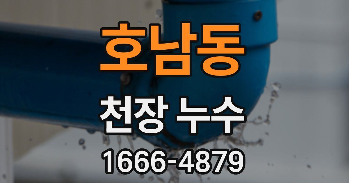 호남동 천장 누수