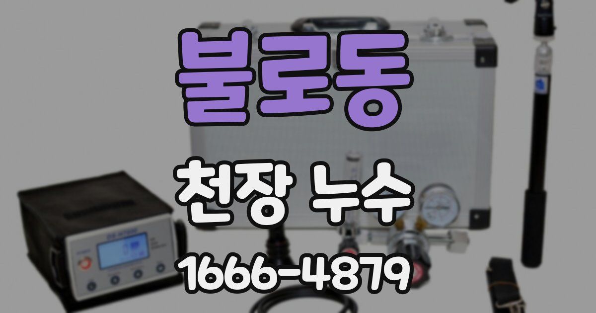 불로동 천장 누수