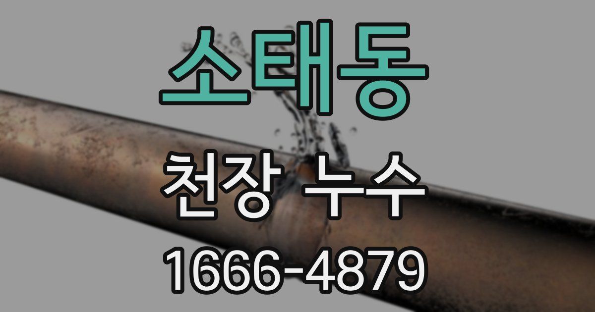 소태동 천장 누수