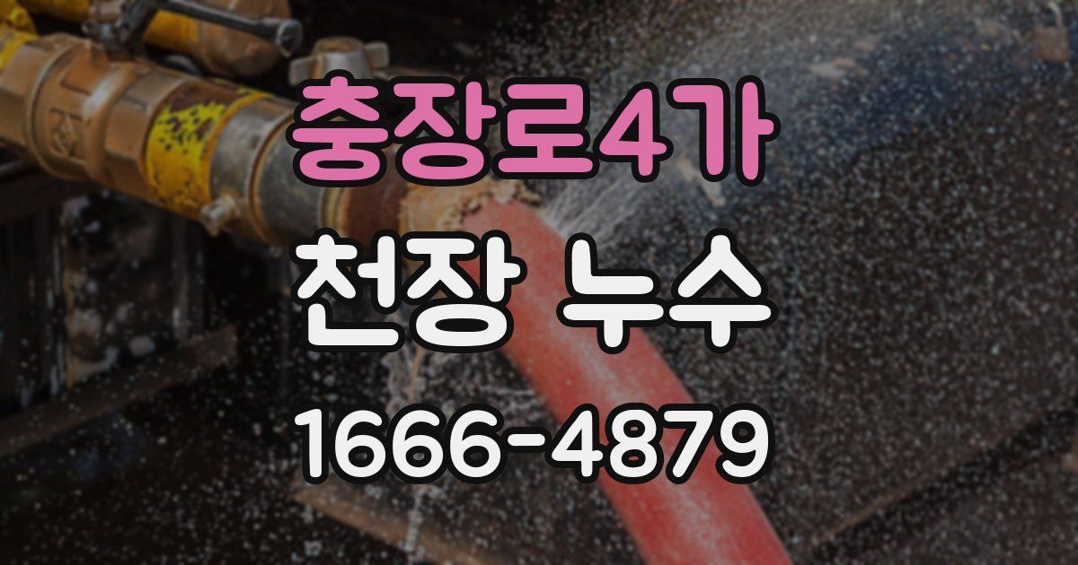 충장로4가 천장 누수