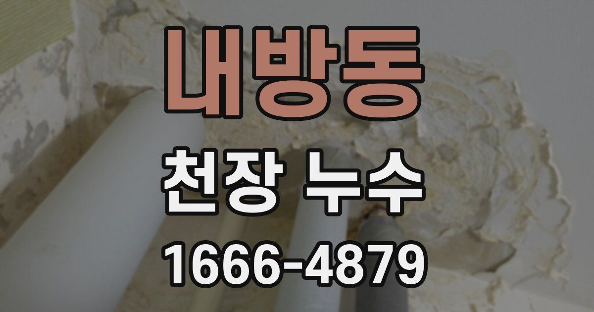 내방동 천장 누수