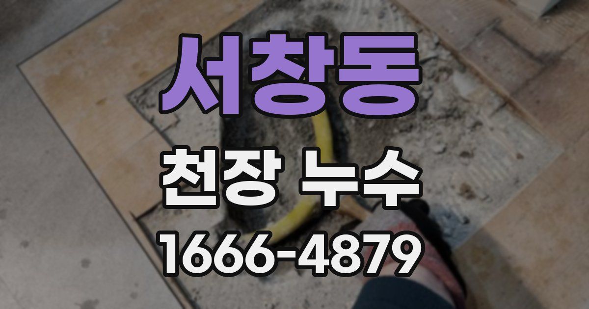서창동 천장 누수