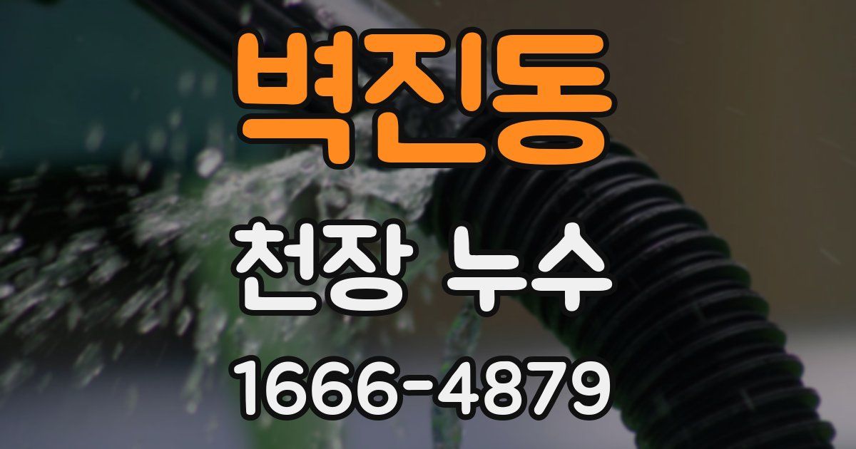 벽진동 천장 누수