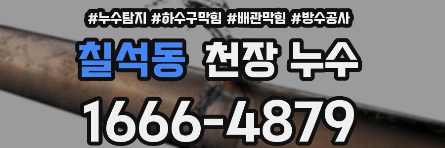 칠석동 천장 누수