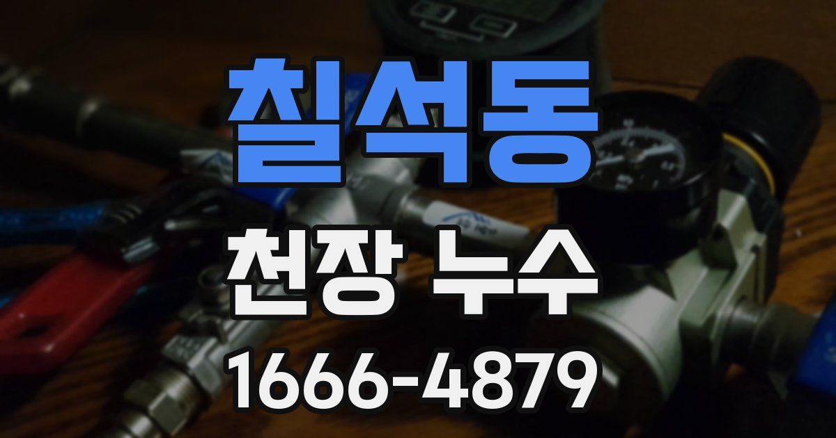 칠석동 천장 누수