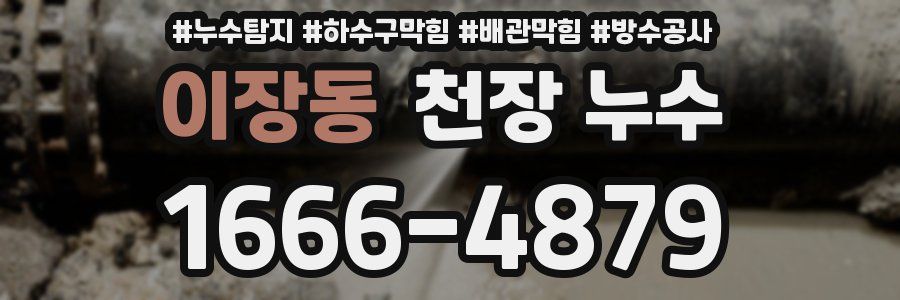 이장동 천장 누수