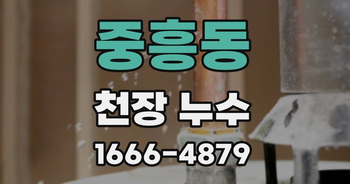 중흥동 천장 누수