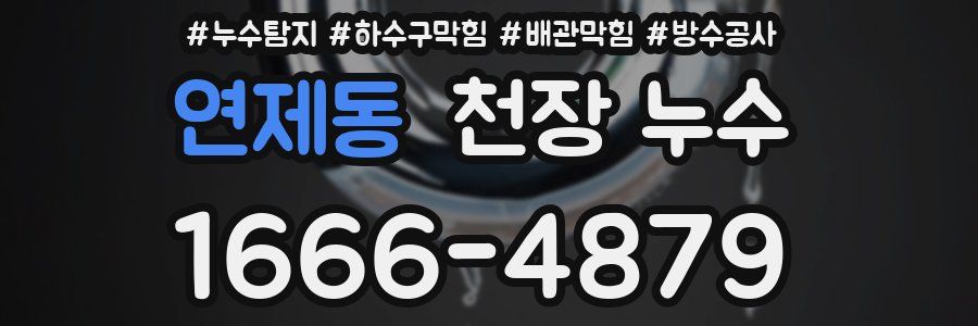 연제동 천장 누수