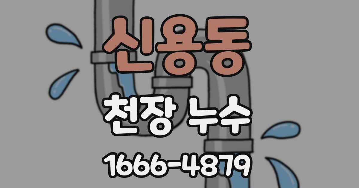 신용동 천장 누수