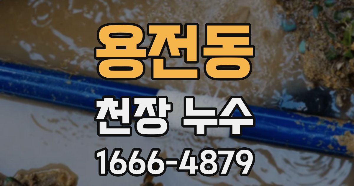 용전동 천장 누수