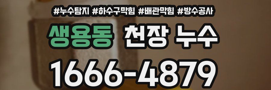생용동 천장 누수