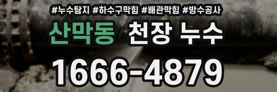 산막동 천장 누수