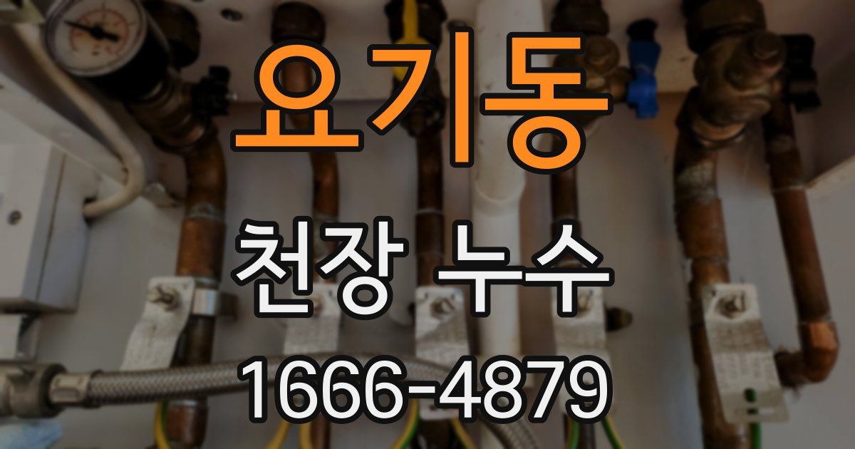 요기동 천장 누수