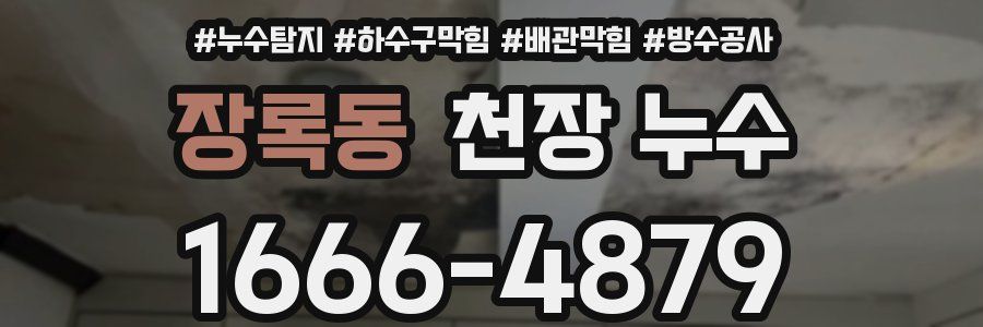 장록동 천장 누수