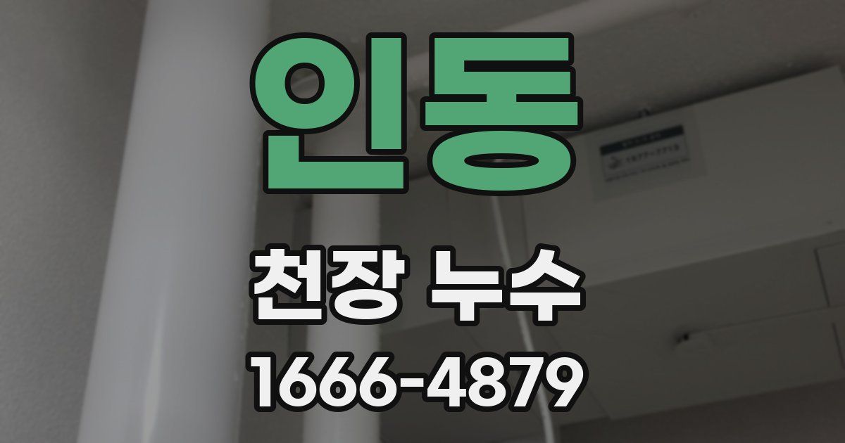 인동 천장 누수