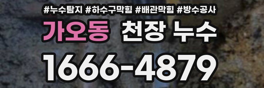 가오동 천장 누수