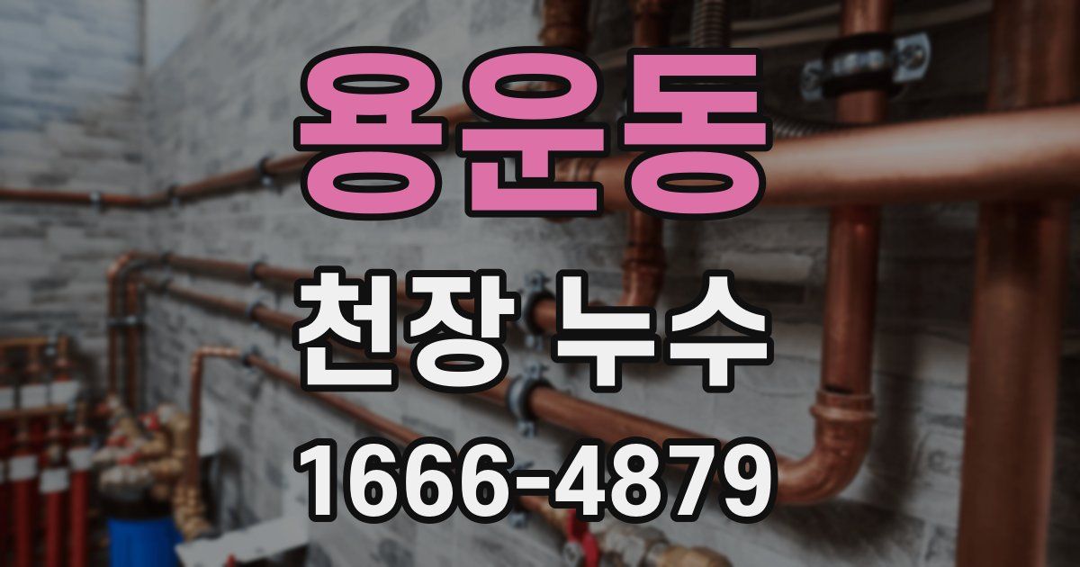 용운동 천장 누수
