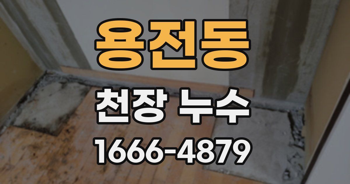 용전동 천장 누수