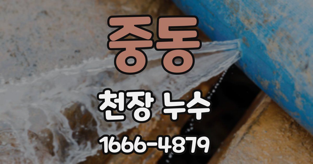 중동 천장 누수