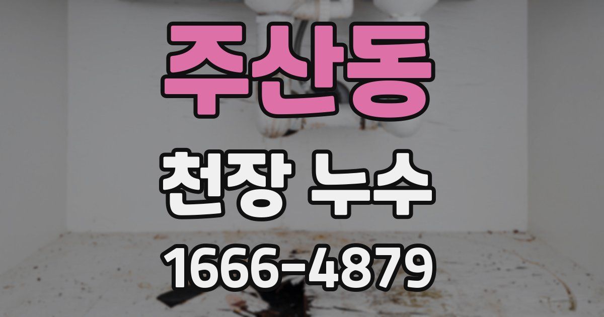 주산동 천장 누수
