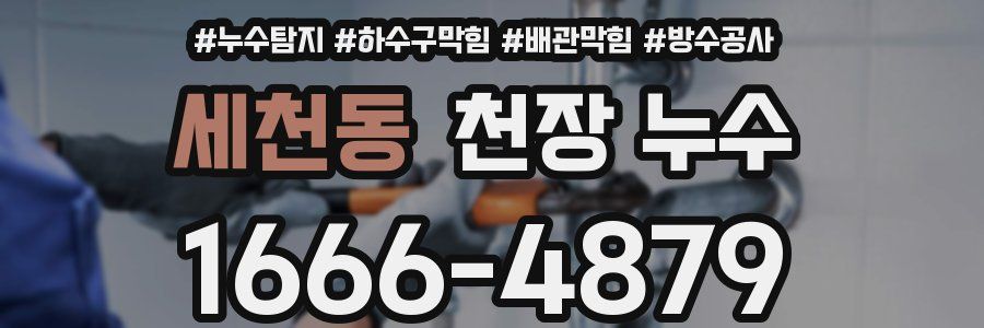 세천동 천장 누수