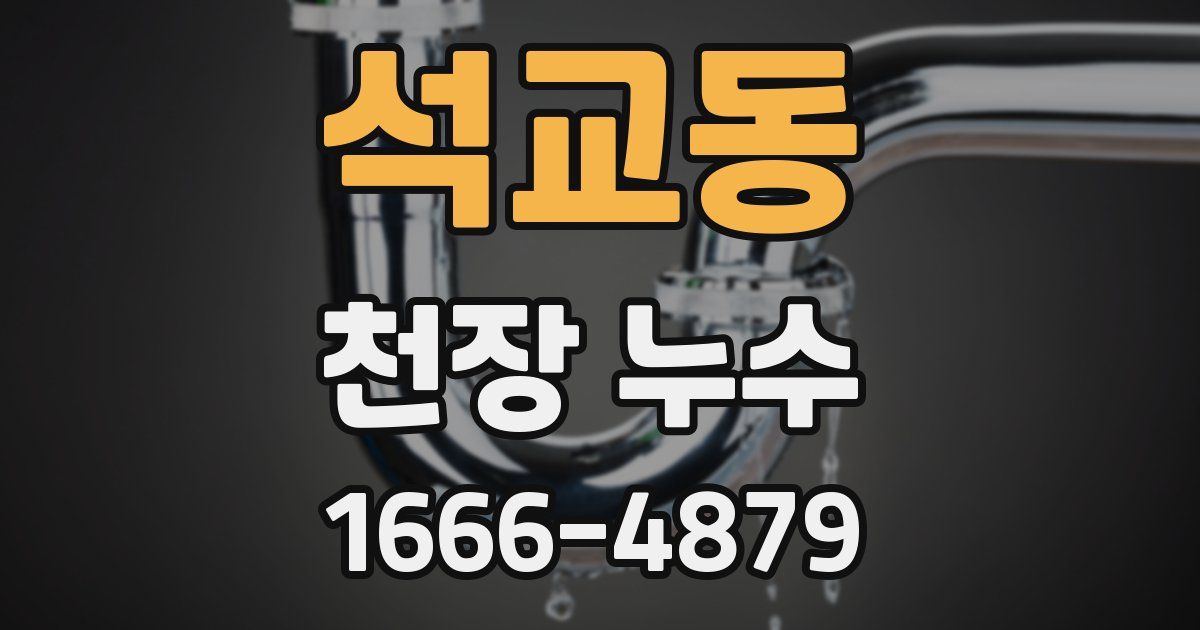 석교동 천장 누수