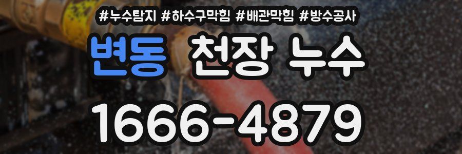 변동 천장 누수