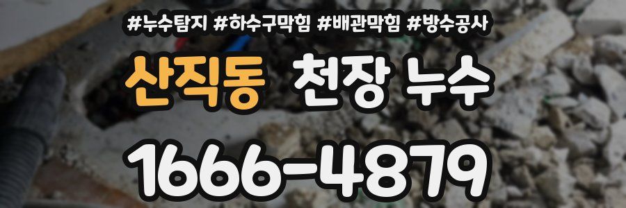 산직동 천장 누수