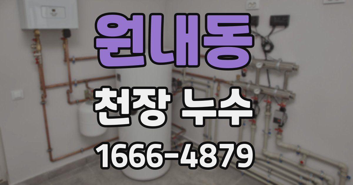 원내동 천장 누수
