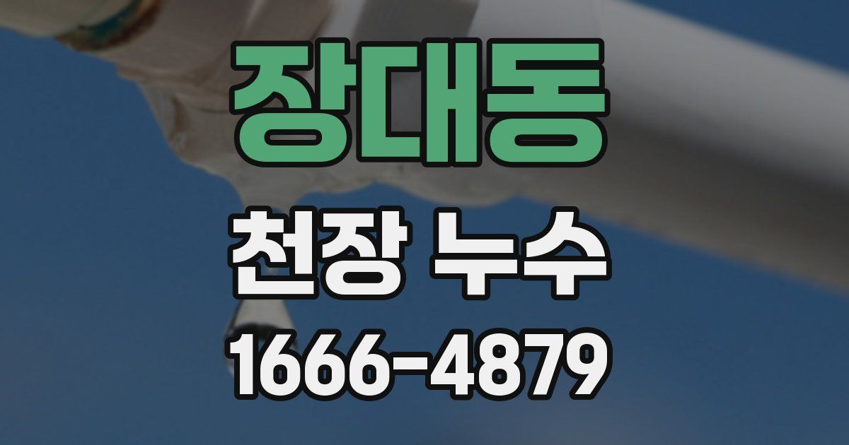 장대동 천장 누수