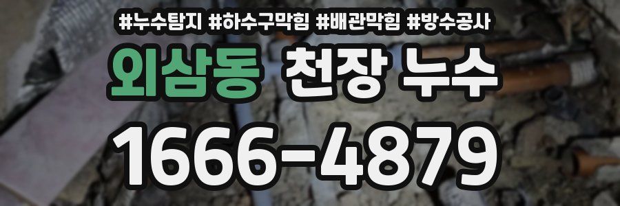 외삼동 천장 누수