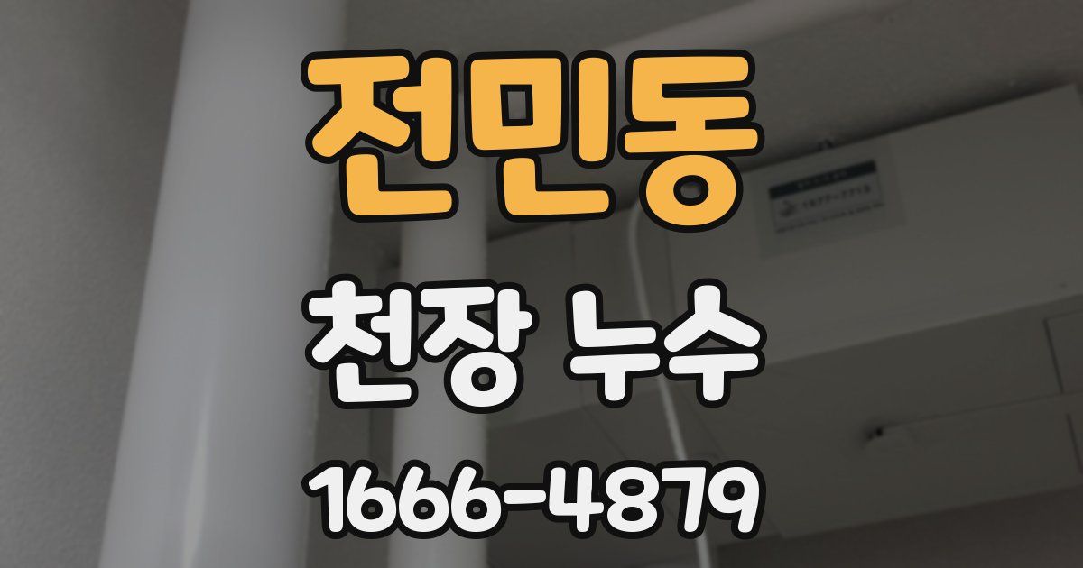 전민동 천장 누수