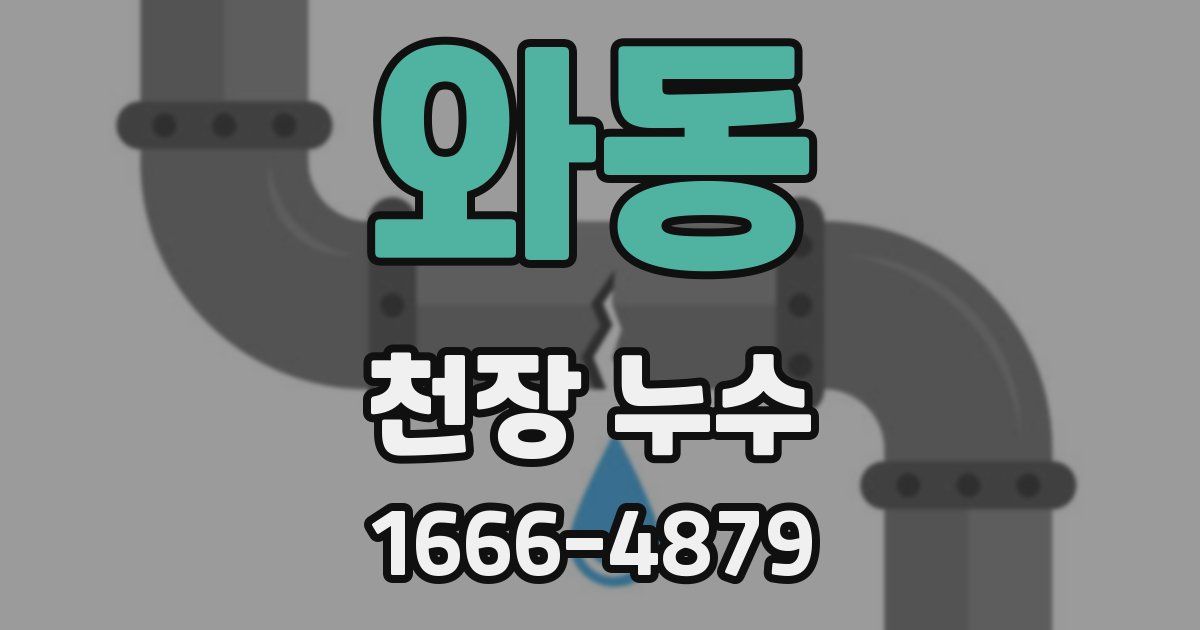 와동 천장 누수