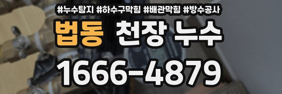 법동 천장 누수
