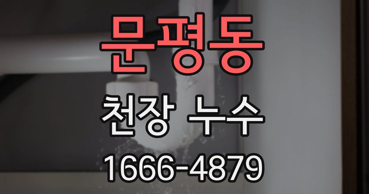 문평동 천장 누수