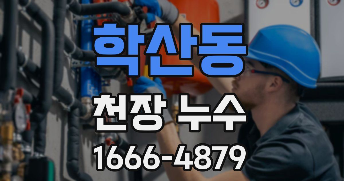 학산동 천장 누수
