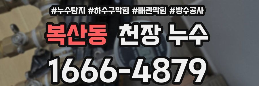 복산동 천장 누수
