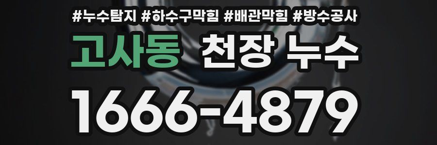 고사동 천장 누수