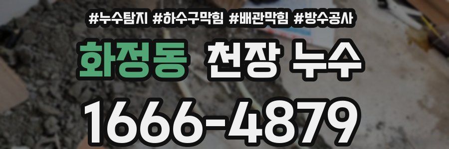 화정동 천장 누수