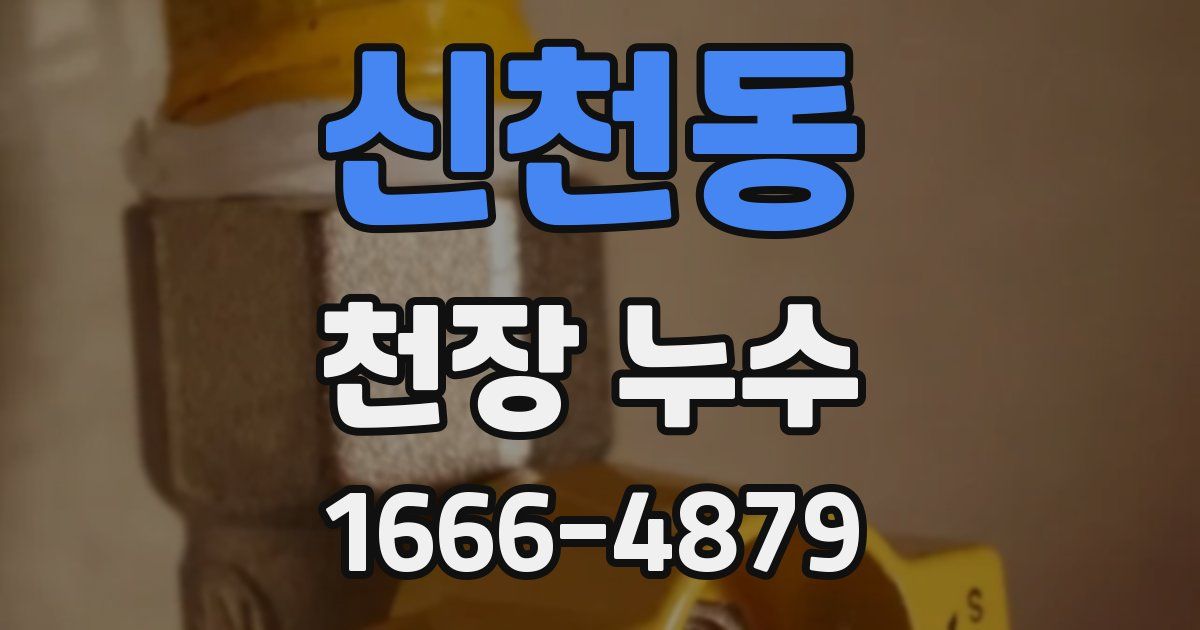 신천동 천장 누수