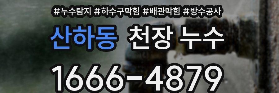산하동 천장 누수