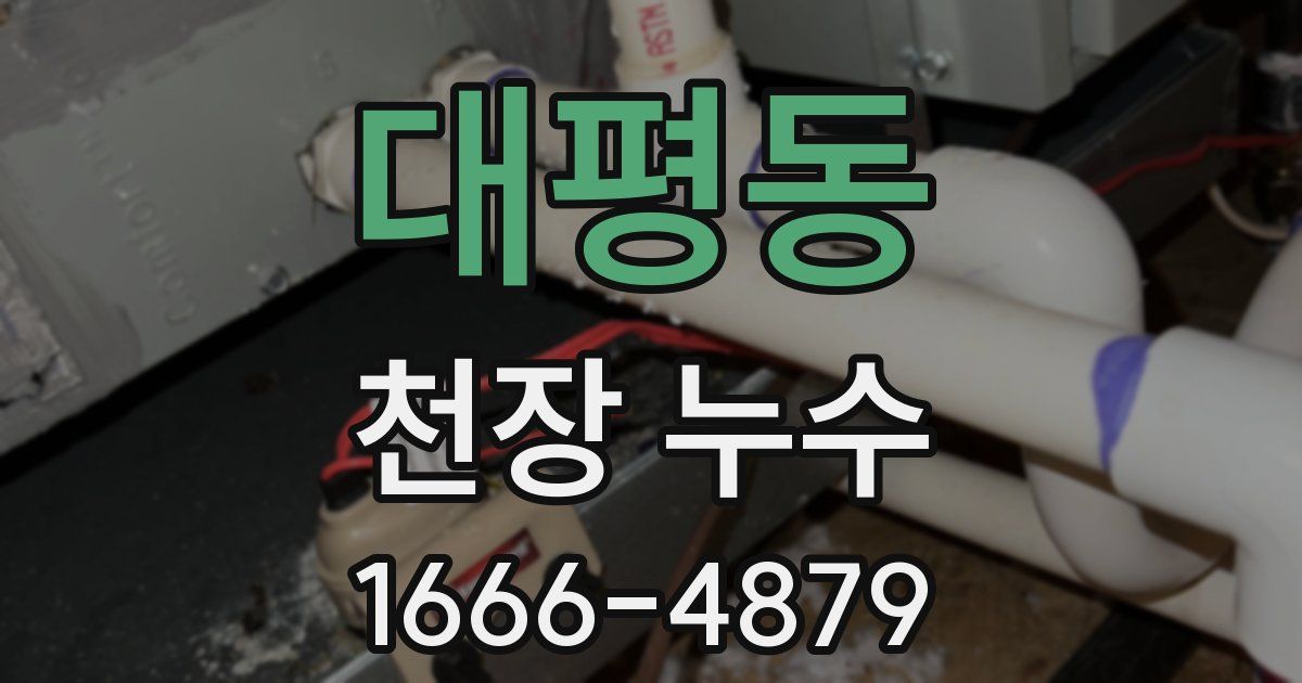 대평동 천장 누수