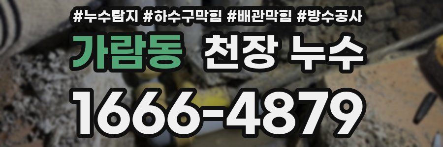 가람동 천장 누수