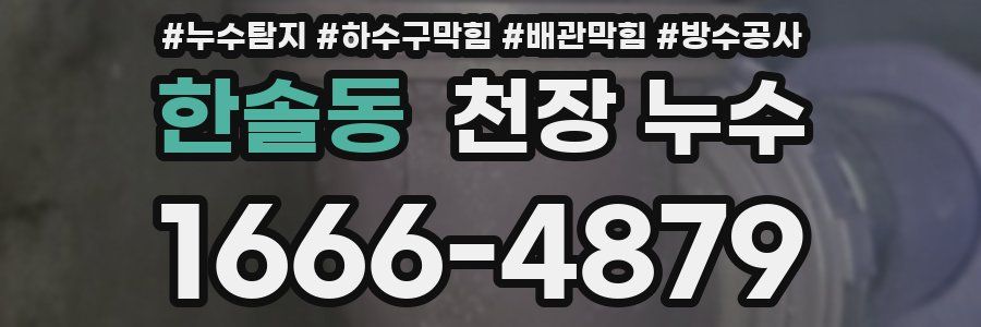 한솔동 천장 누수