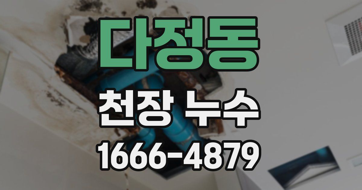 다정동 천장 누수
