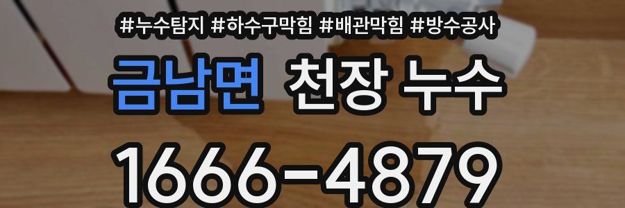 금남면 천장 누수