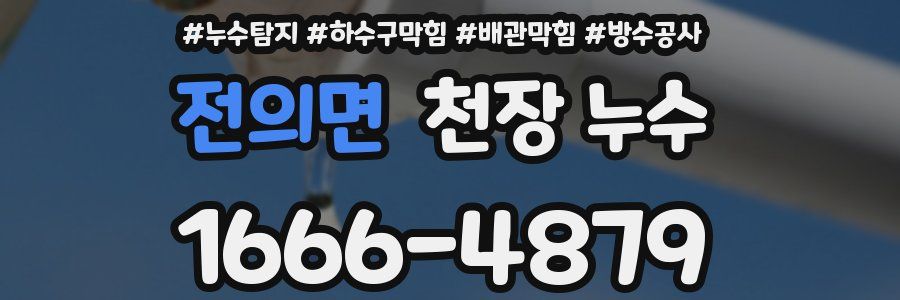 전의면 천장 누수