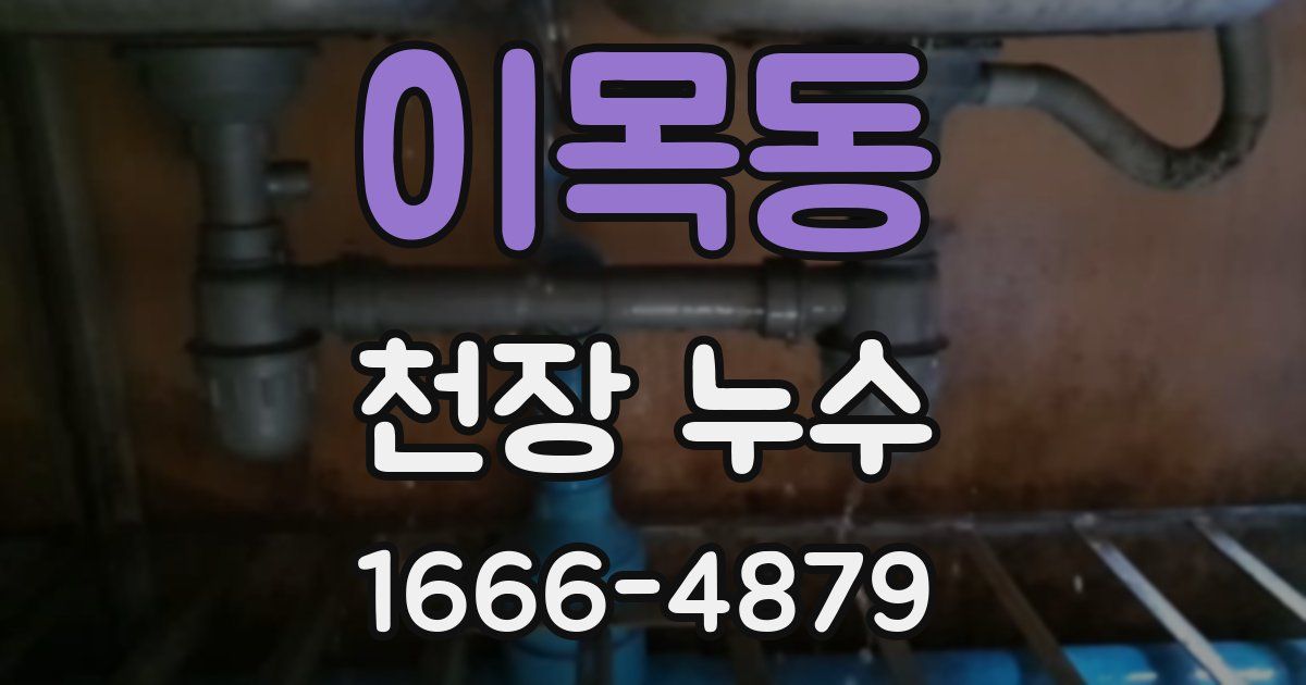 이목동 천장 누수